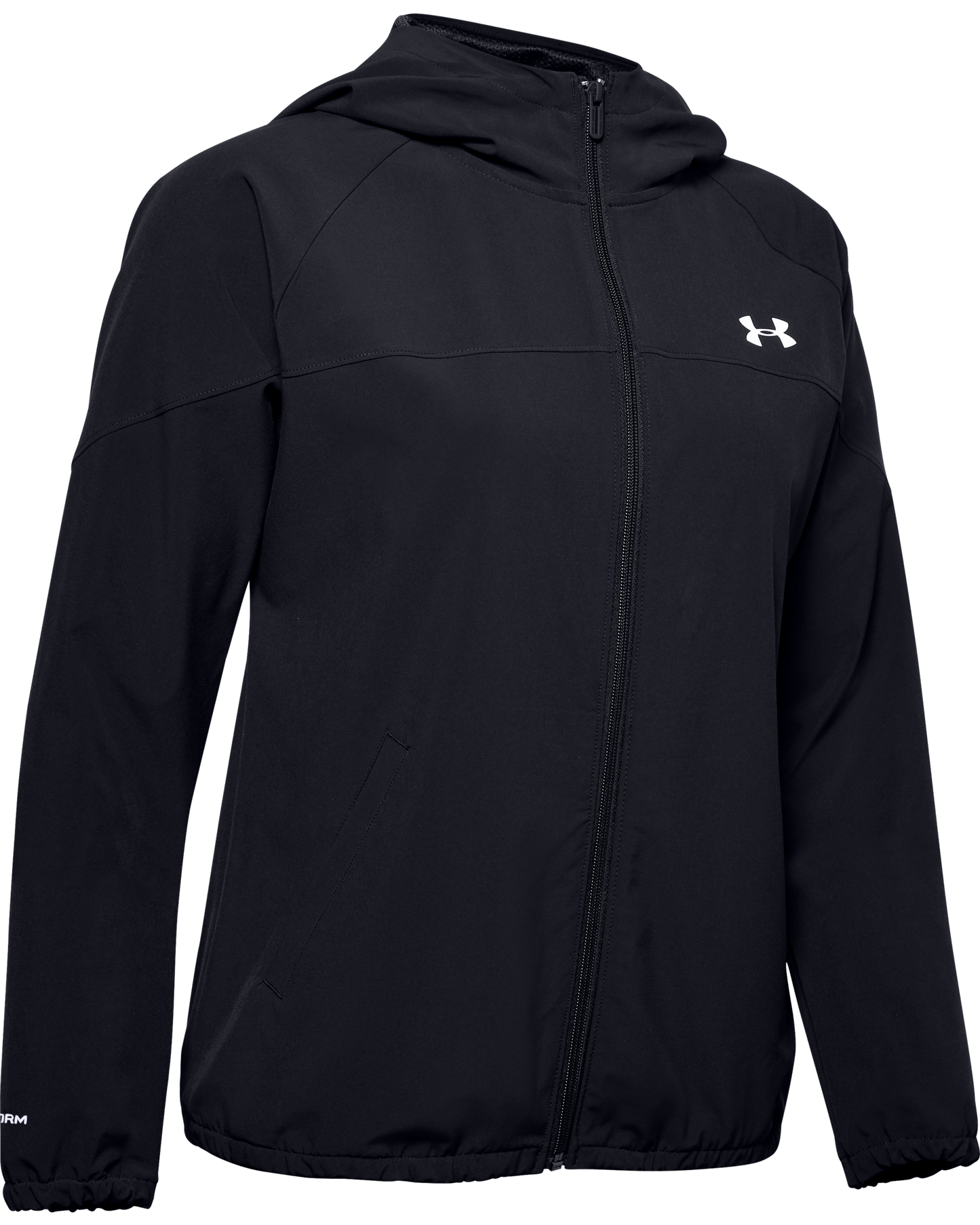 Women's UA Woven Branded Full Zip Hoodie