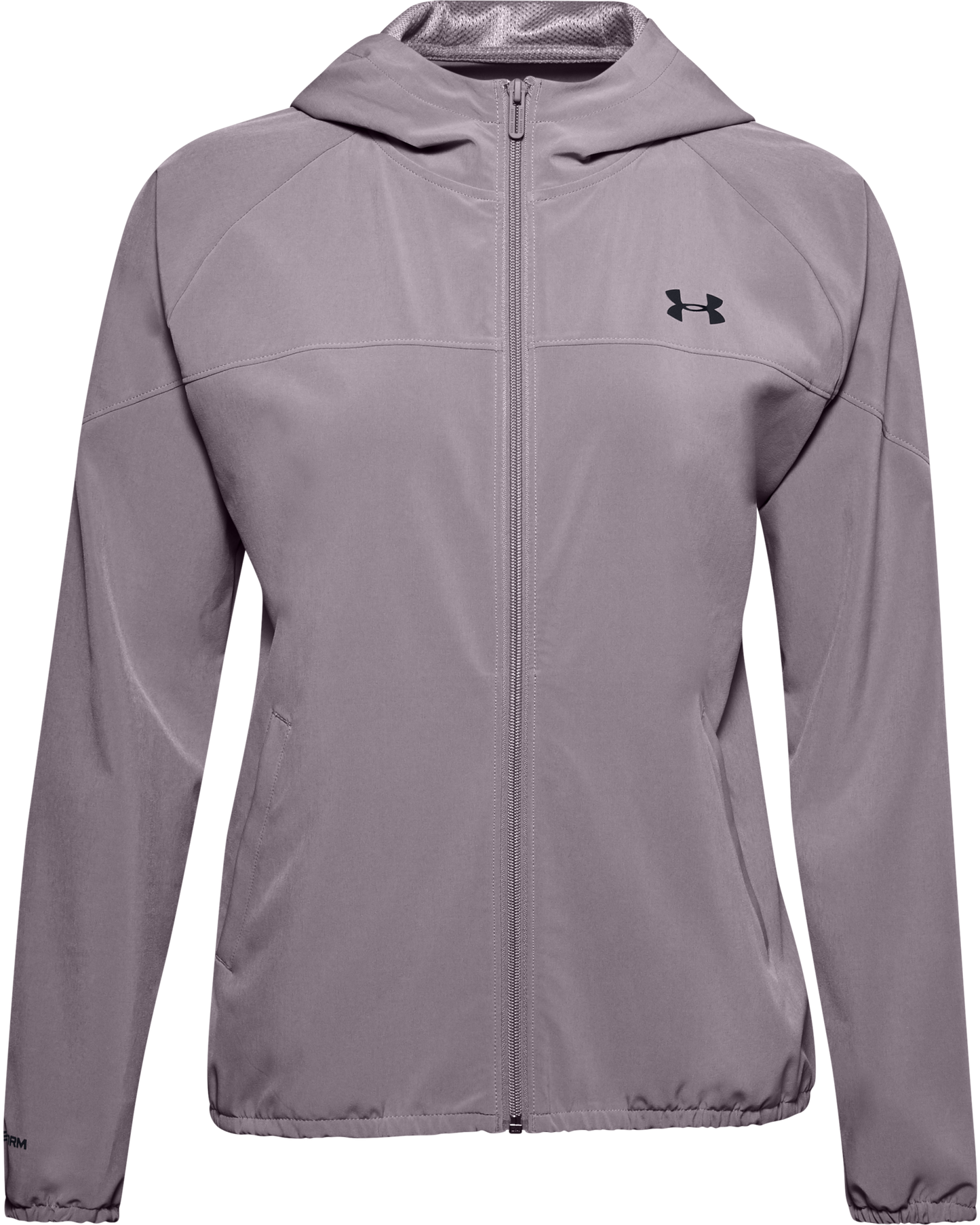Women's UA Woven Branded Full Zip Hoodie