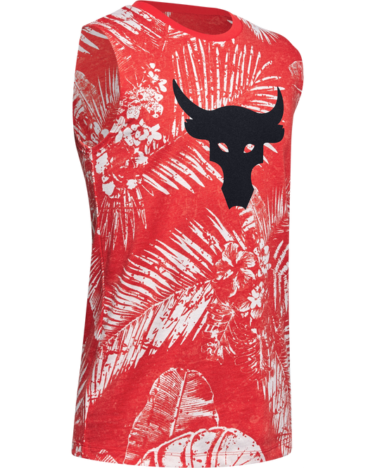 Boys' Project Rock Brama Bull Aloha Camo Tank