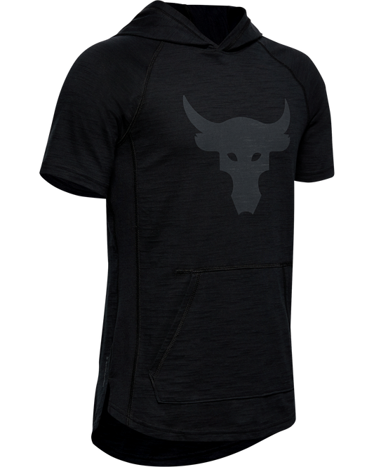 Boys' Project Rock Charged Cotton® Short Sleeve Hoodie