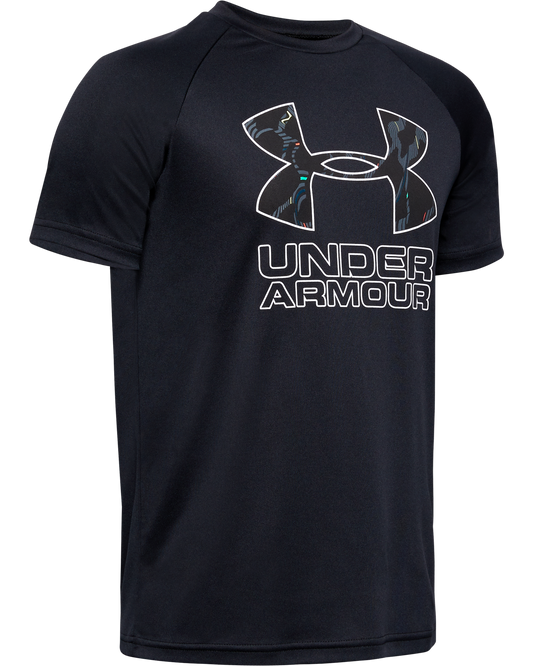 Boys' UA Tech™ Hybrid Print Fill Logo T-Shirt