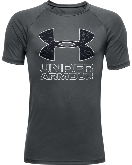 Boys' UA Tech™ Hybrid Print Fill Logo T-Shirt