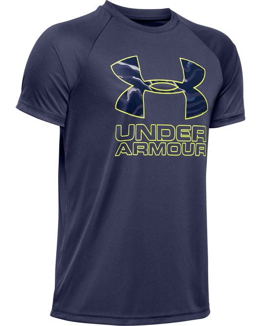Boys' UA Tech™ Hybrid Print Fill Logo T-Shirt
