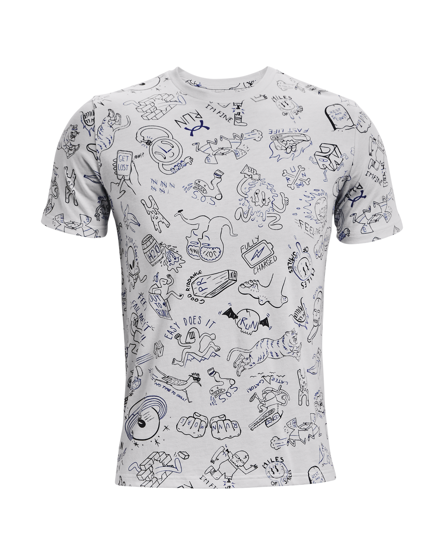 Men's UA Run Your Face Off Print Short Sleeve