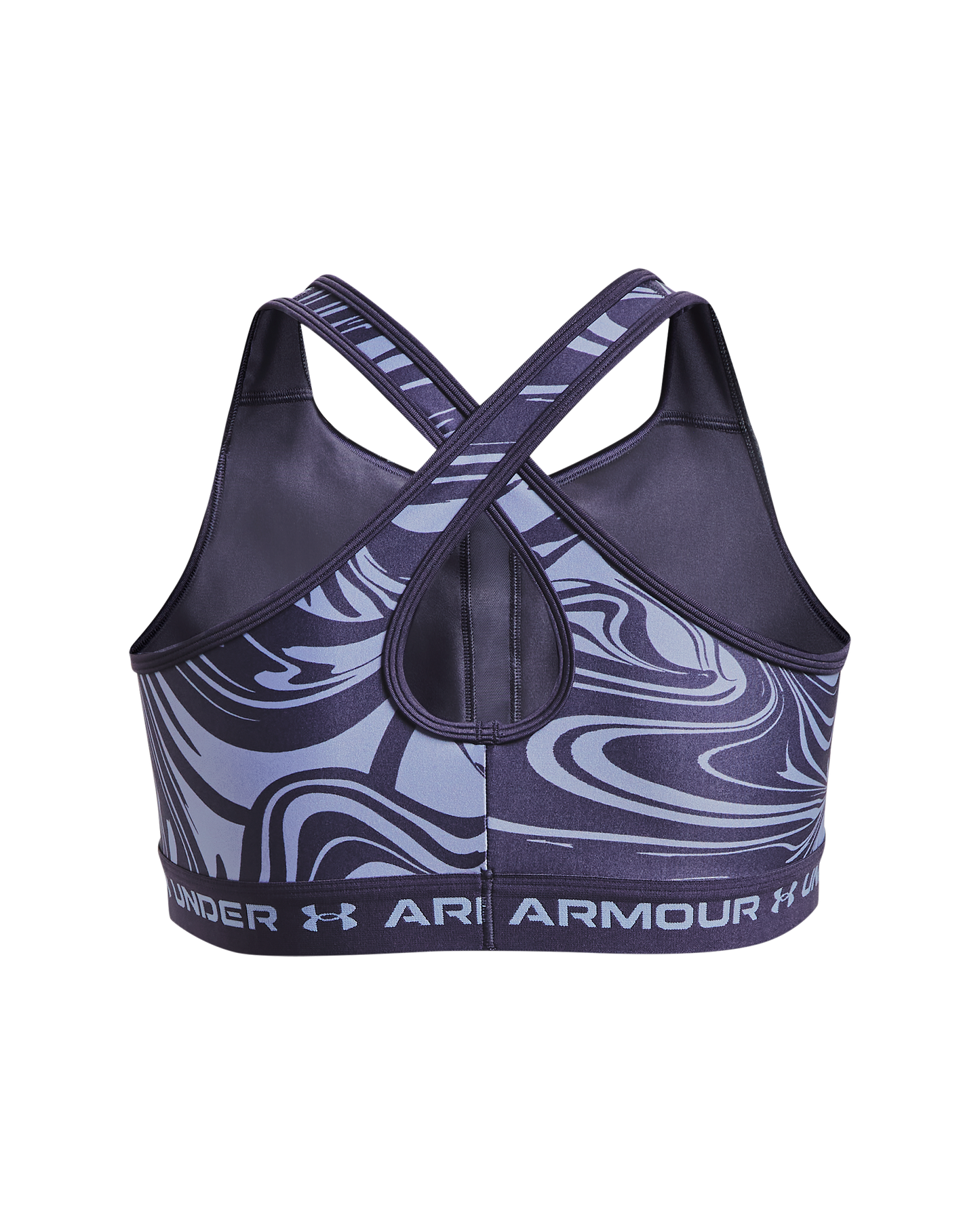 Women's Armour® Mid Crossback Print Sports Bra
