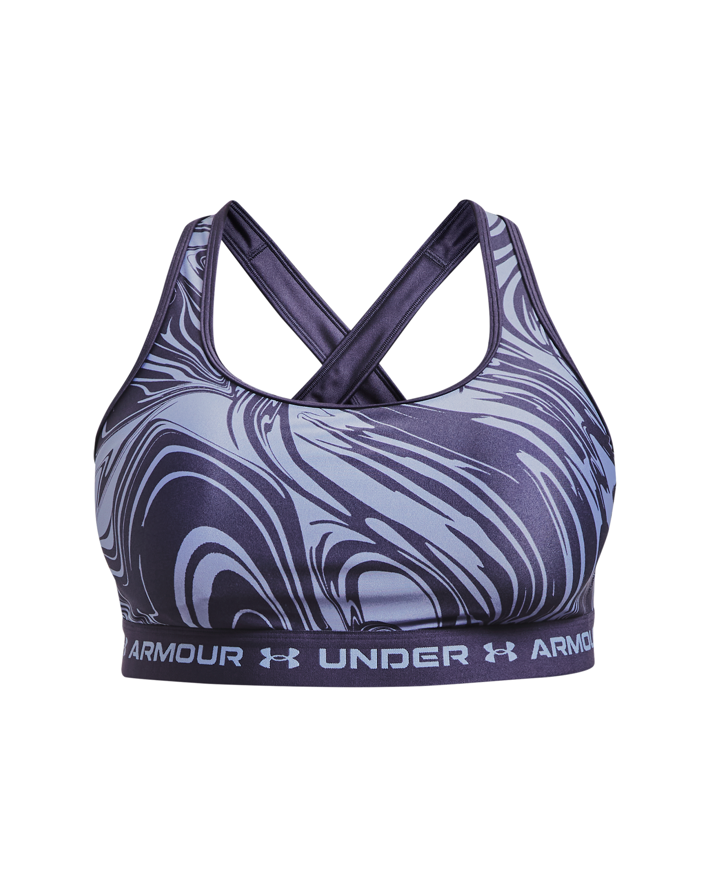 Women's Armour® Mid Crossback Print Sports Bra