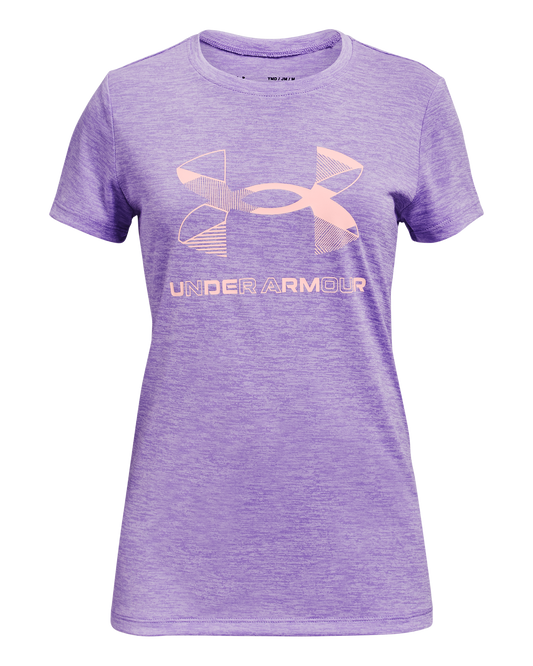 Girls' UA Graphic Twist Big Logo Short Sleeve