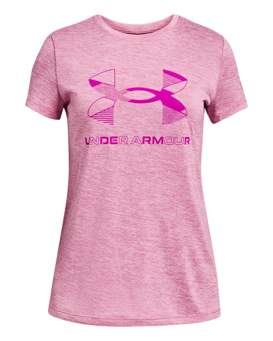 Girls' UA Graphic Twist Big Logo Short Sleeve
