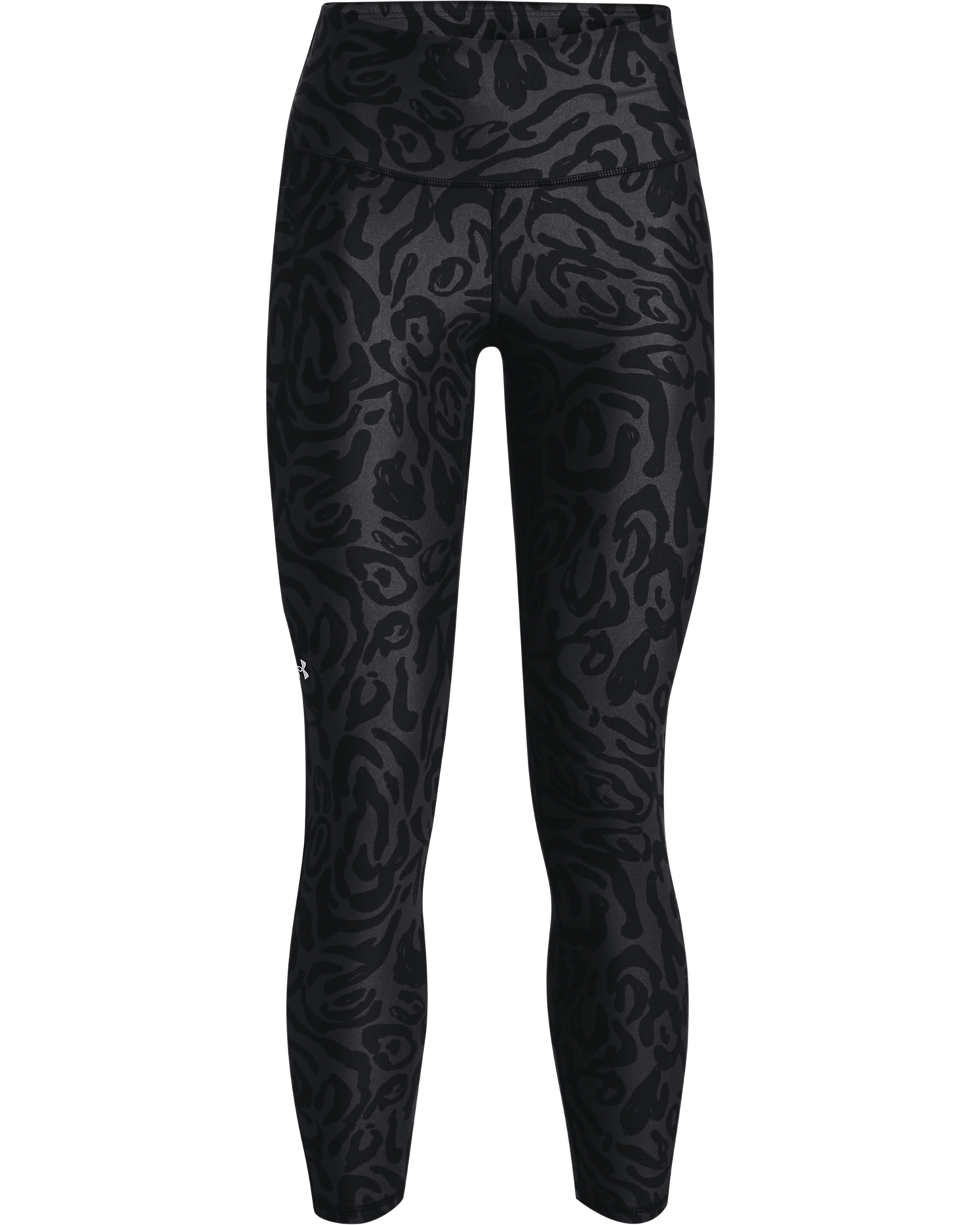 Women's HeatGear® Armour No-Slip Waistband Tonal Print Ankle Leggings