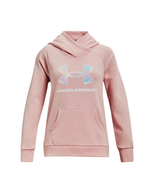 Girls' UA Rival Fleece Core Logo Hoodie