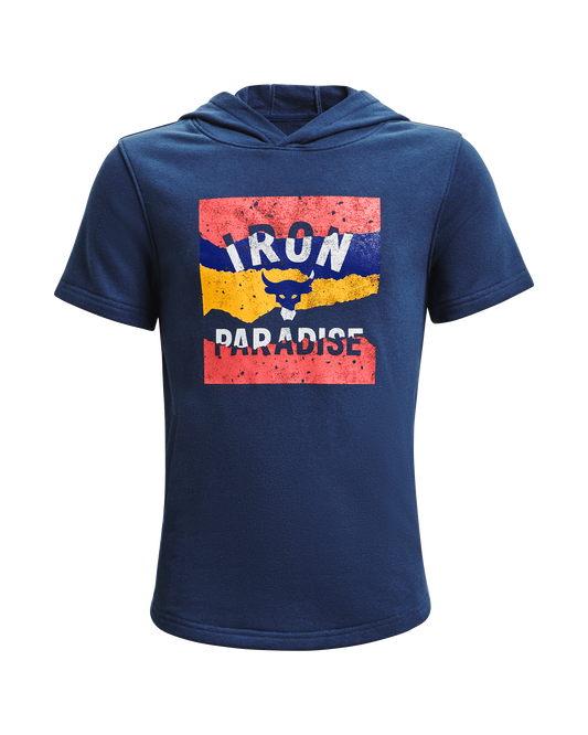 Boys' Project Rock Terry Short Sleeve Hoodie