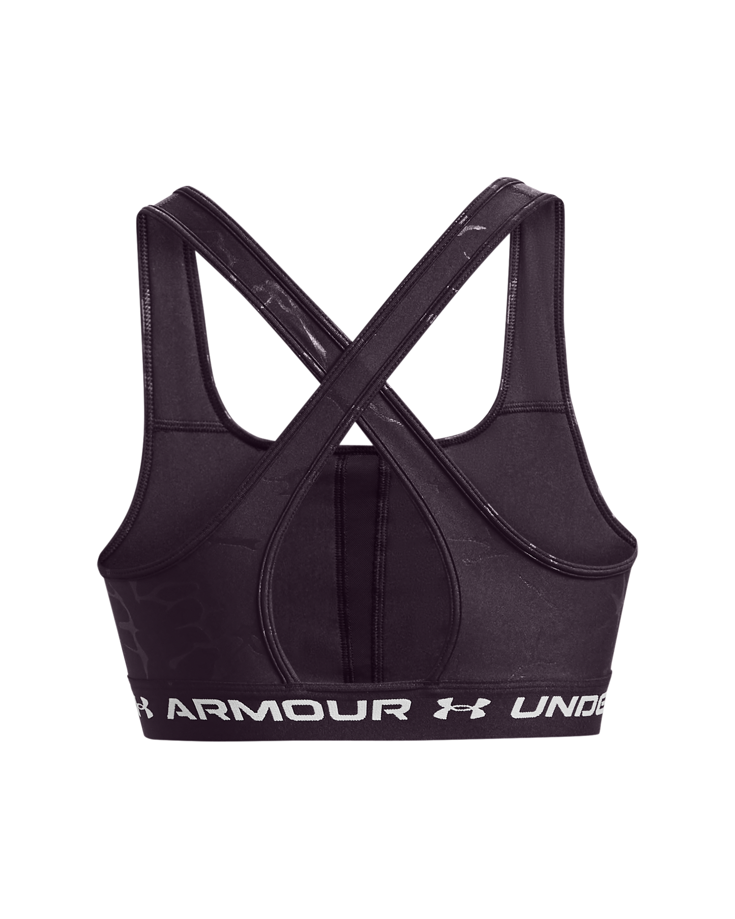 Women's Armour® Mid Crossback Emboss Sports Bra