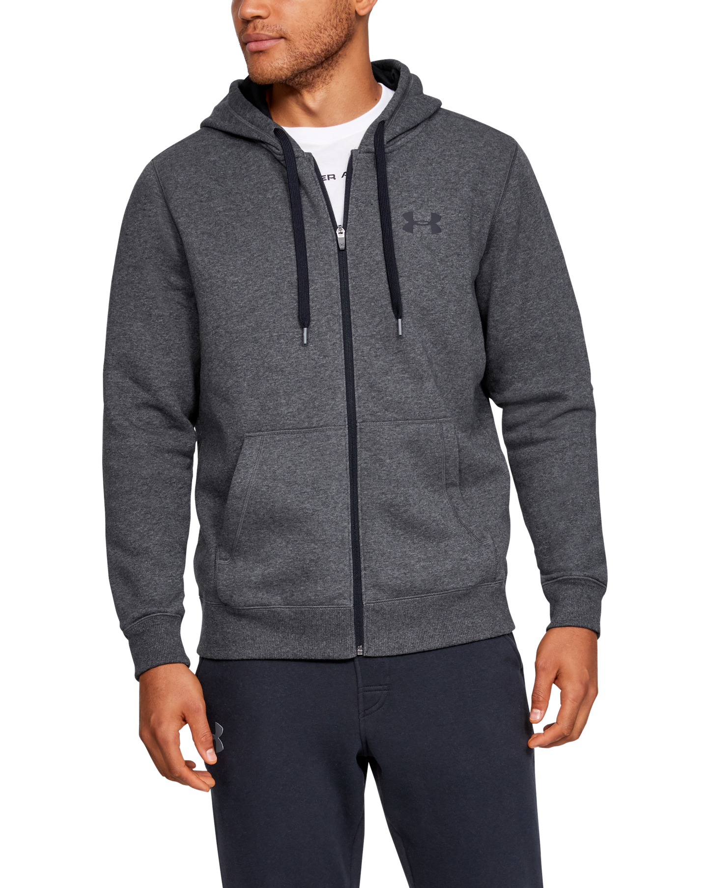 Men's UA Rival Fleece Fitted Full Zip Hoodie