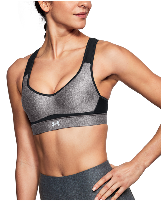 Women's UA HeatGear® Armour High Heathered Support Sports Bra