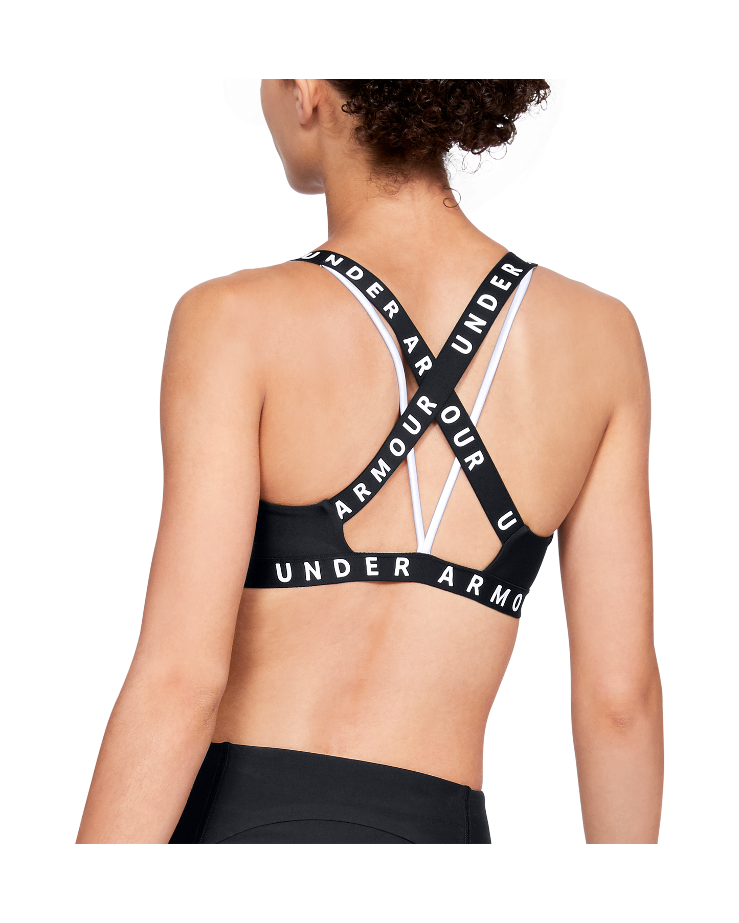 Womens UA Wordmark Strappy Sportlette