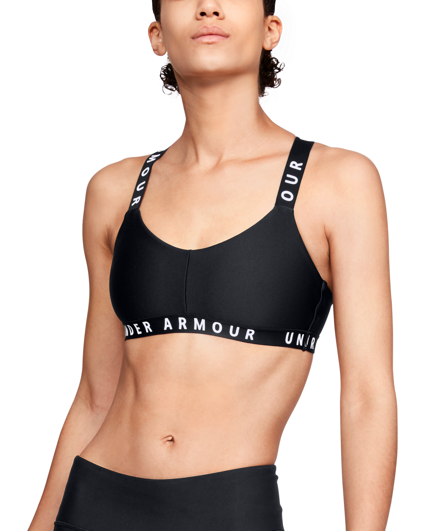 Womens UA Wordmark Strappy Sportlette