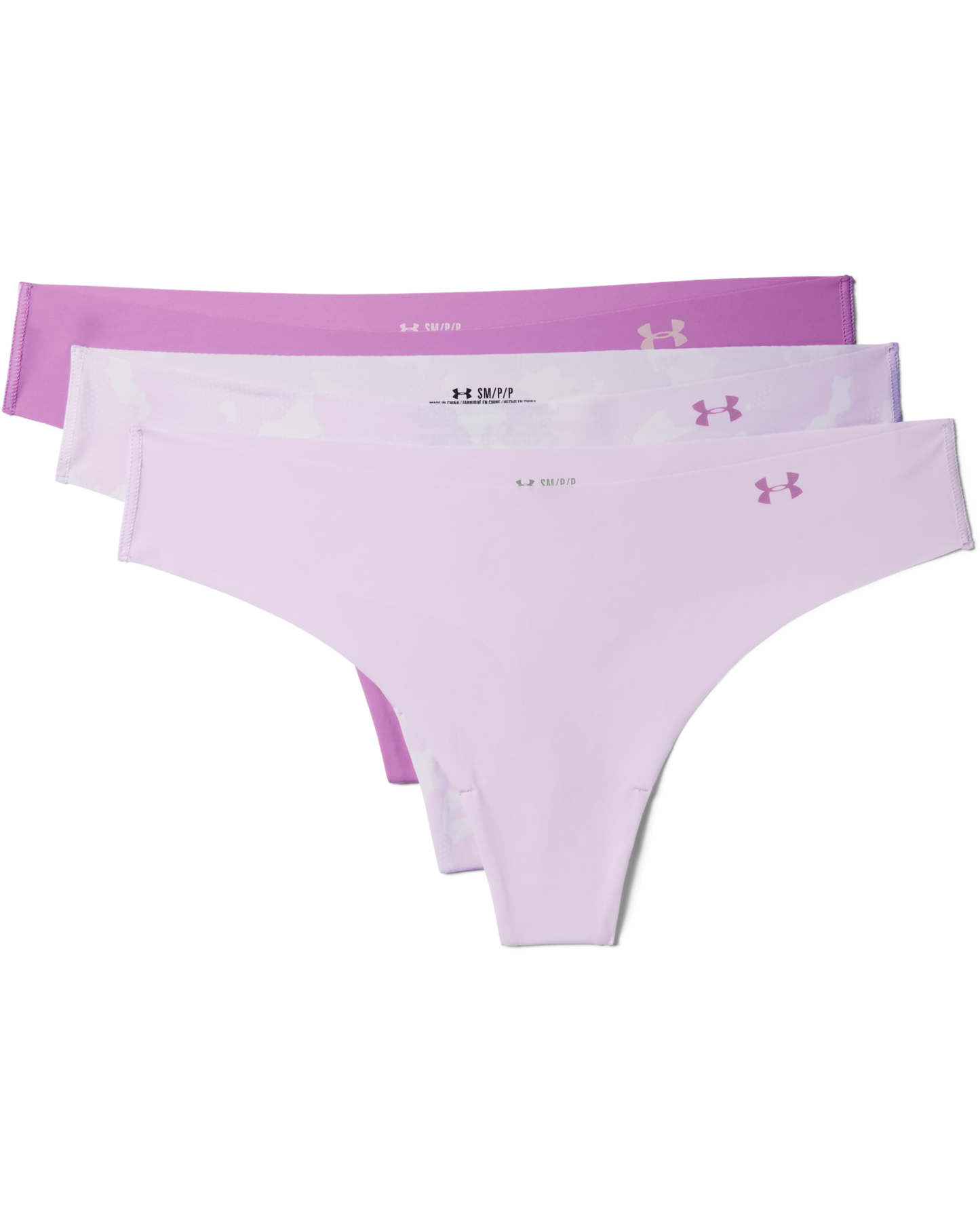 Women's UA Pure Stretch Thong 3-Pack Printed