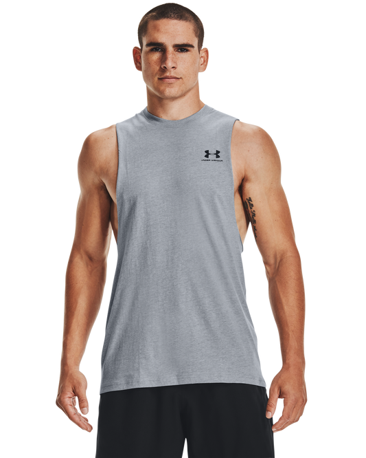 Men's UA Sportstyle Left Chest Cut-Off T-Shirt