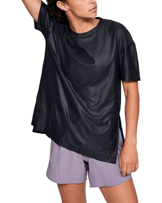 Women's UA Unstoppable Cire Side Slit Tunic Short Sleeve Shirt