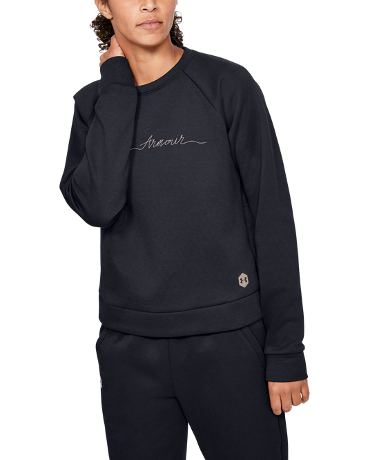 Women's UA RECOVER™ Fleece Script Crew
