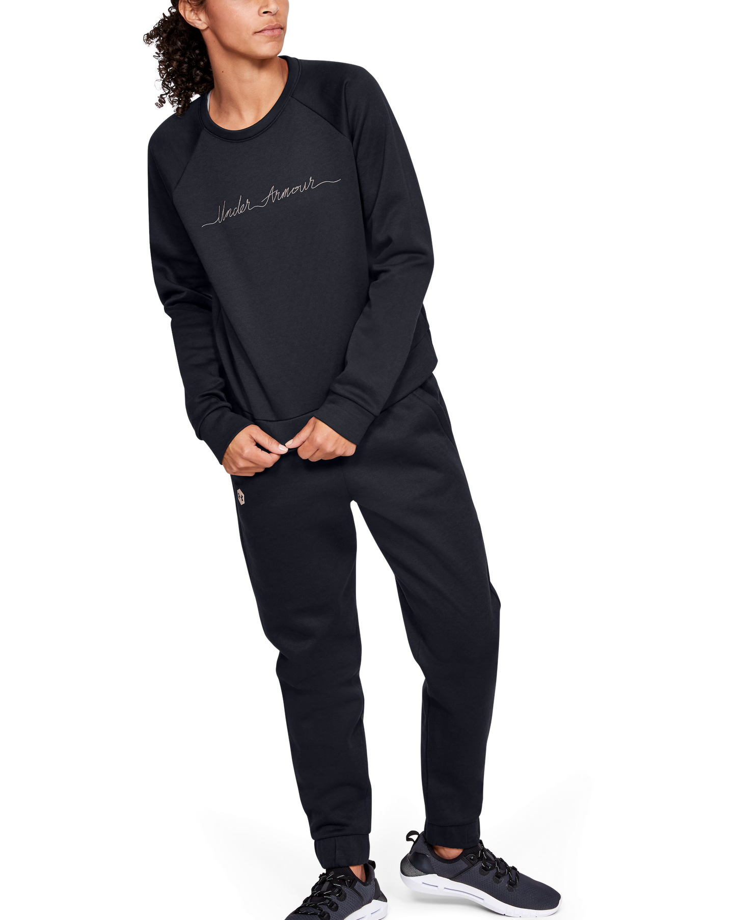 Women's UA RECOVER™ Fleece Script Crew