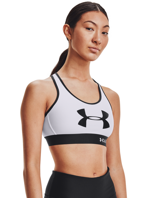 Women's Armour® Mid Keyhole Graphic Sports Bra