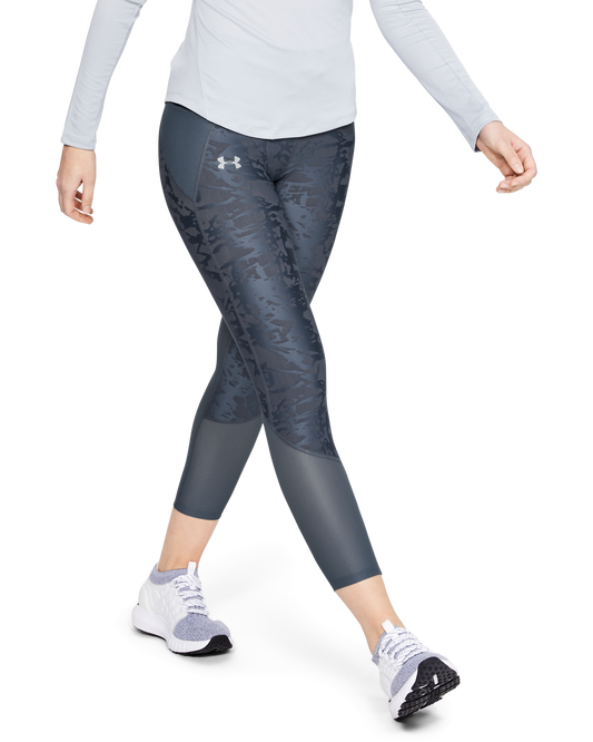 Women's UA Qualifier Speedpocket Smudged Crop Leggings