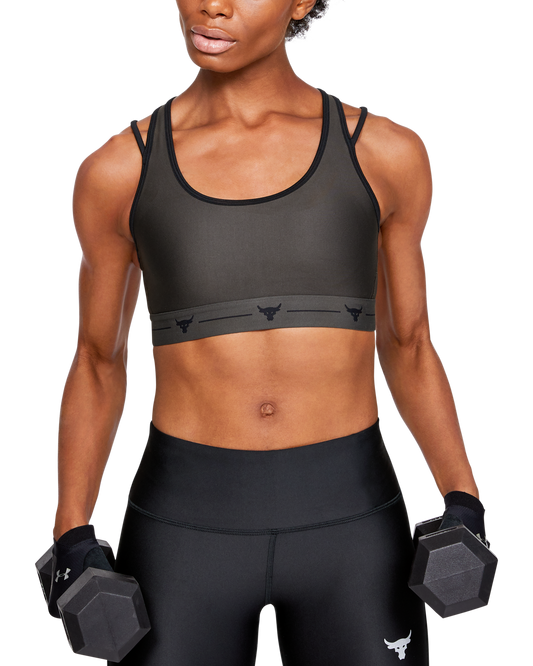 Women's Project Rock Armour Mid Crossback Strappy Sports Bra