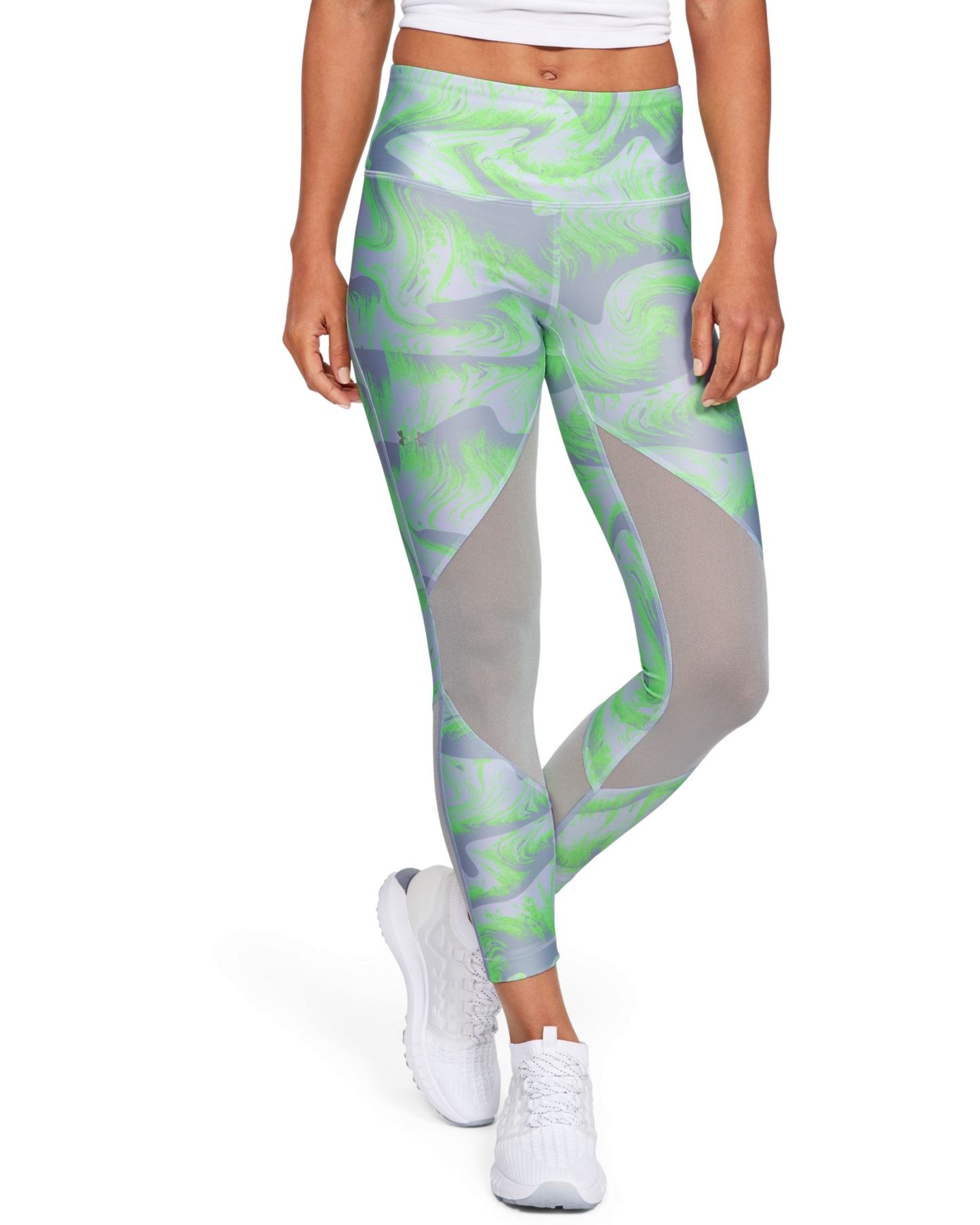 Women's HeatGear® Armour Mesh Print Ankle Crop