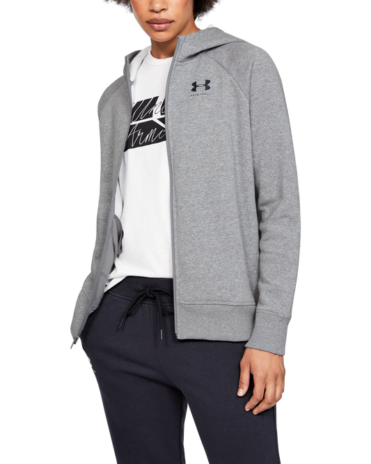 Women's UA Rival Fleece Sportstyle LC Graphic Full Zip Long Sleeve