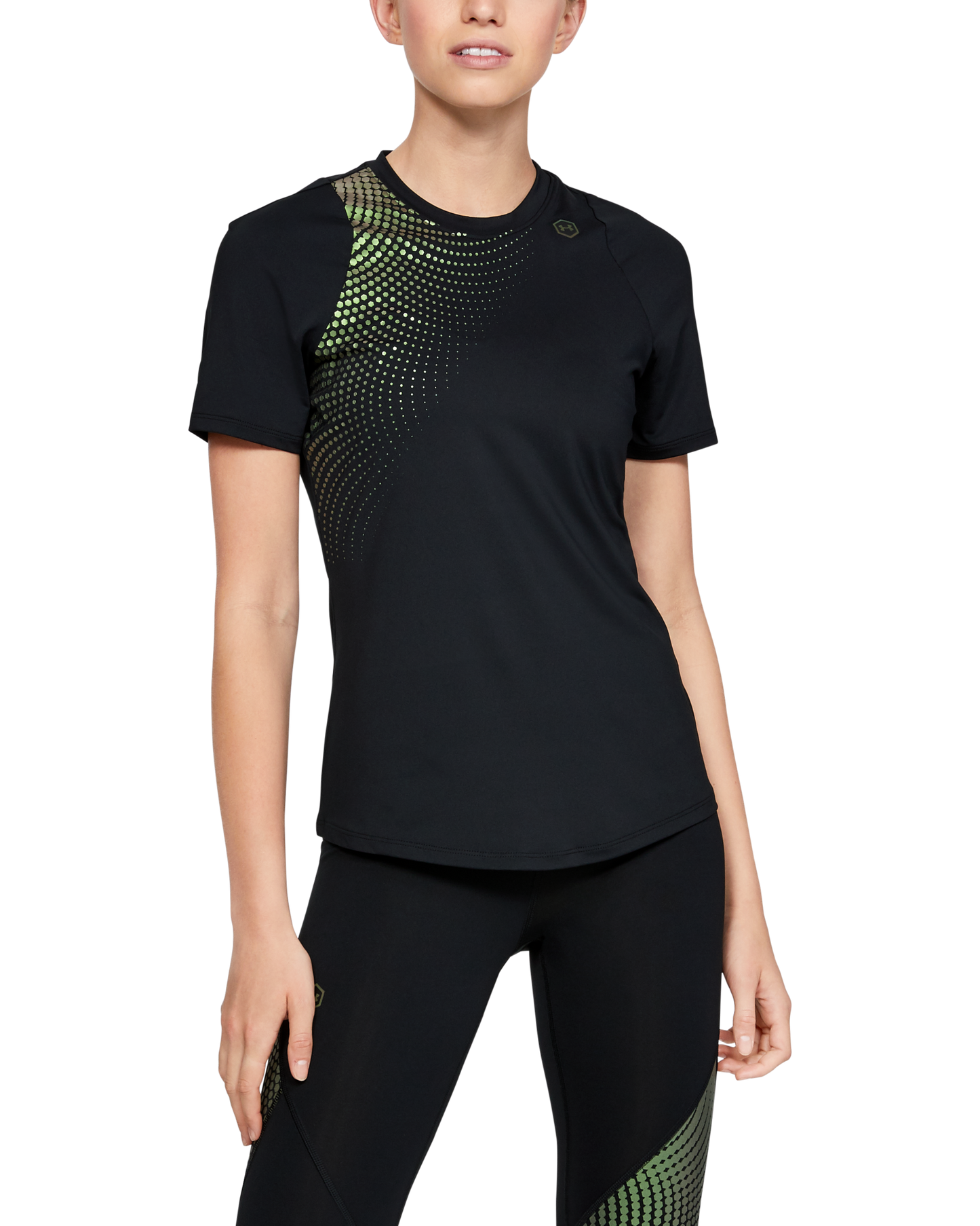 Women's UA RUSH™ Short Sleeve Hex Ombre Graphic