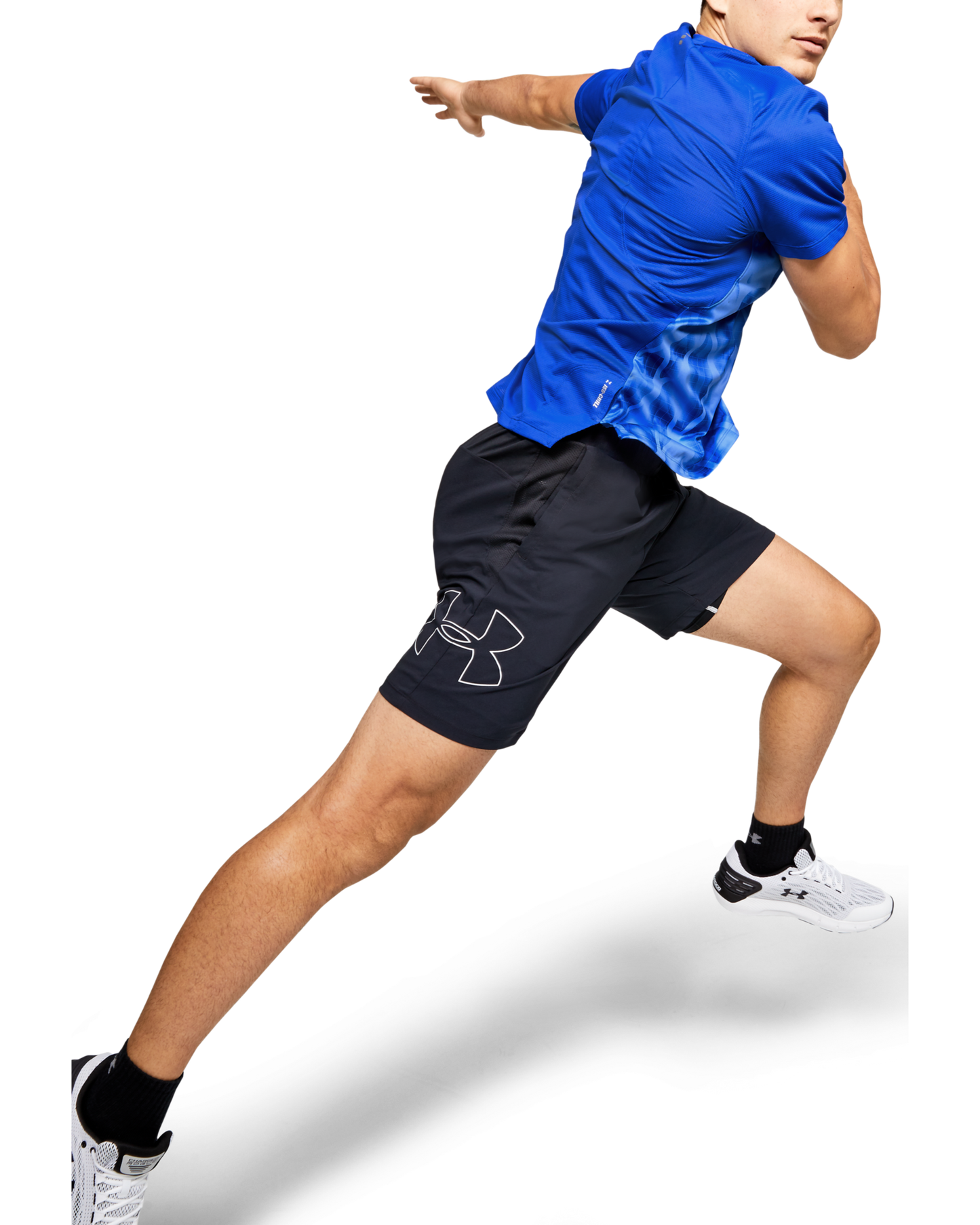 Men's UA Qualifier Iso-Chill Printed Run Short Sleeve