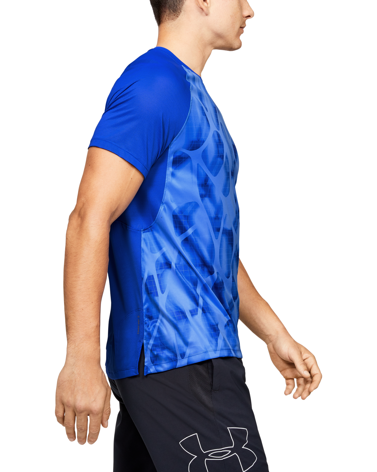 Men's UA Qualifier Iso-Chill Printed Run Short Sleeve