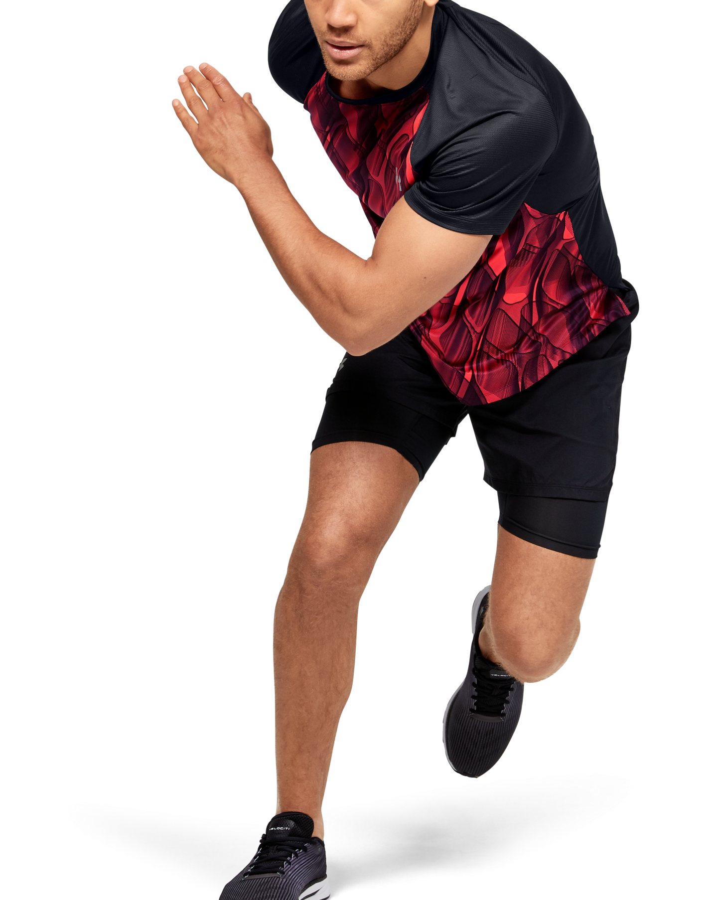 Men's UA Qualifier Iso-Chill Printed Run Short Sleeve