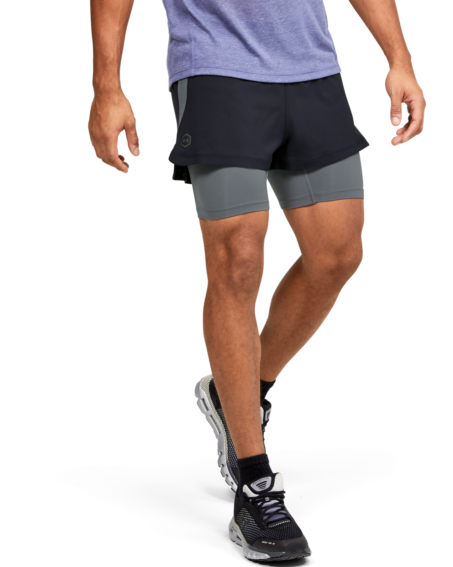 Men's UA RUSH™ Run 2-in-1 Shorts