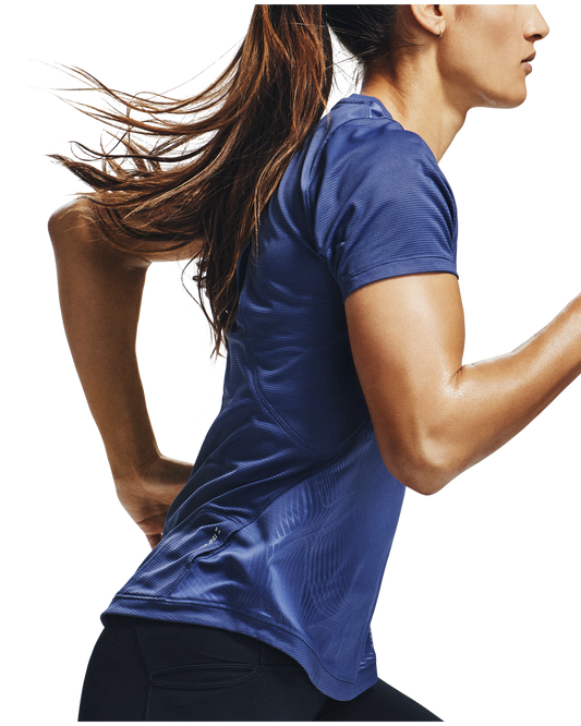 Women's UA Qualifier Iso-Chill Embossed Short Sleeve