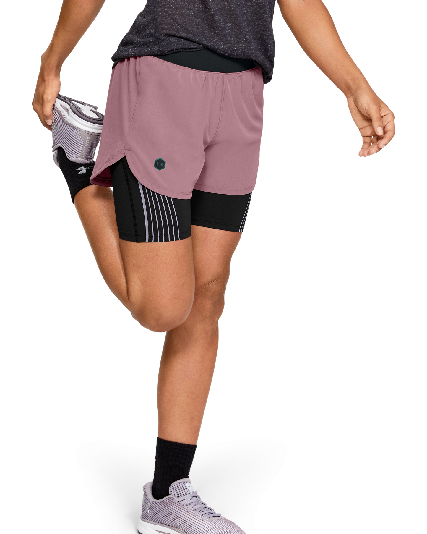 Women's UA RUSH™ Run 2-in-1 Shorts