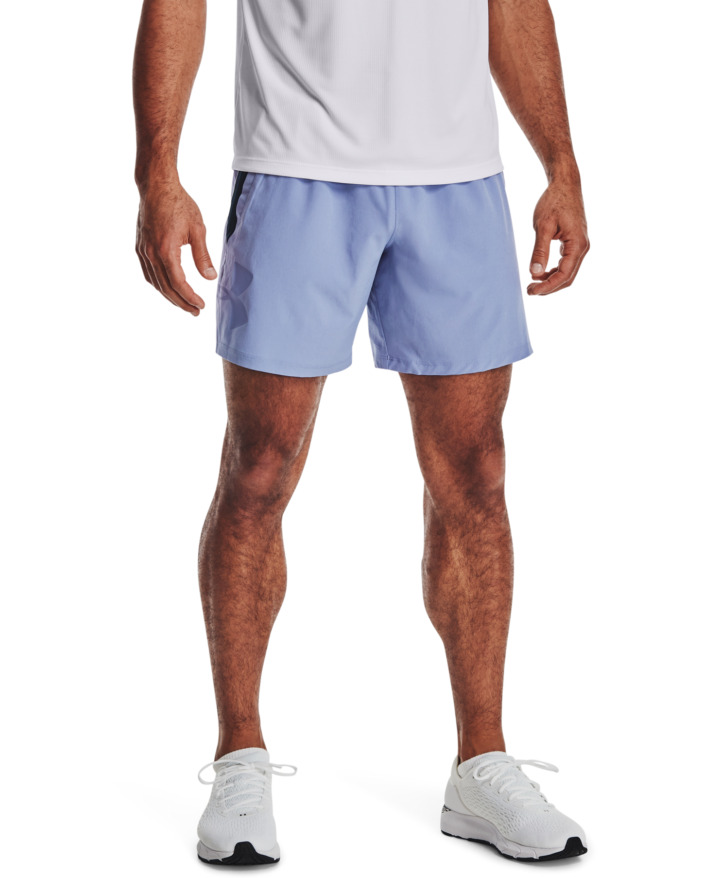 Men's UA Qualifier Speedpocket Branded 7'' Linerless Shorts