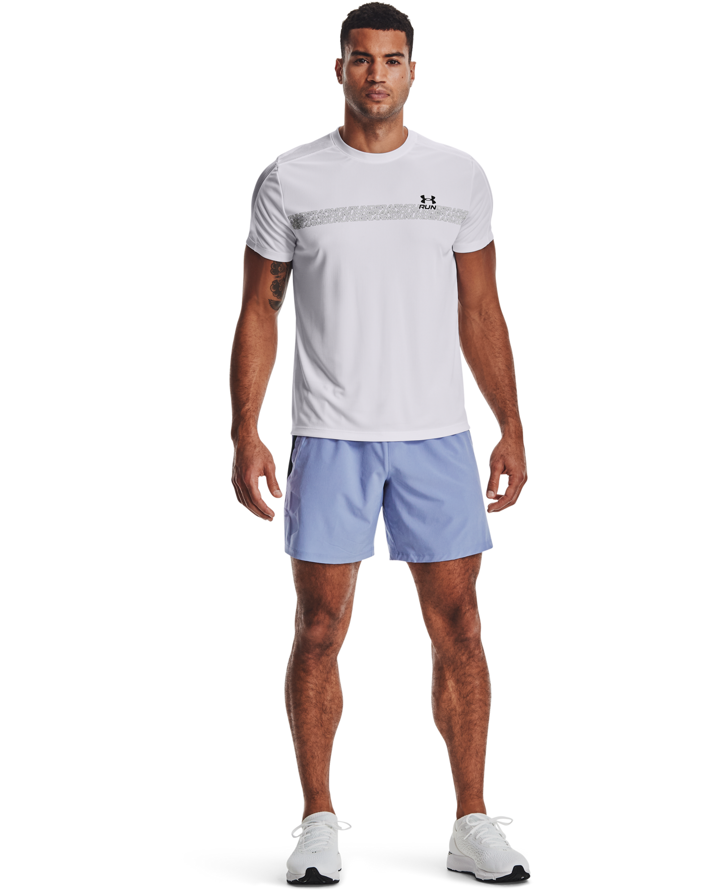 Men's UA Qualifier Speedpocket Branded 7'' Linerless Shorts
