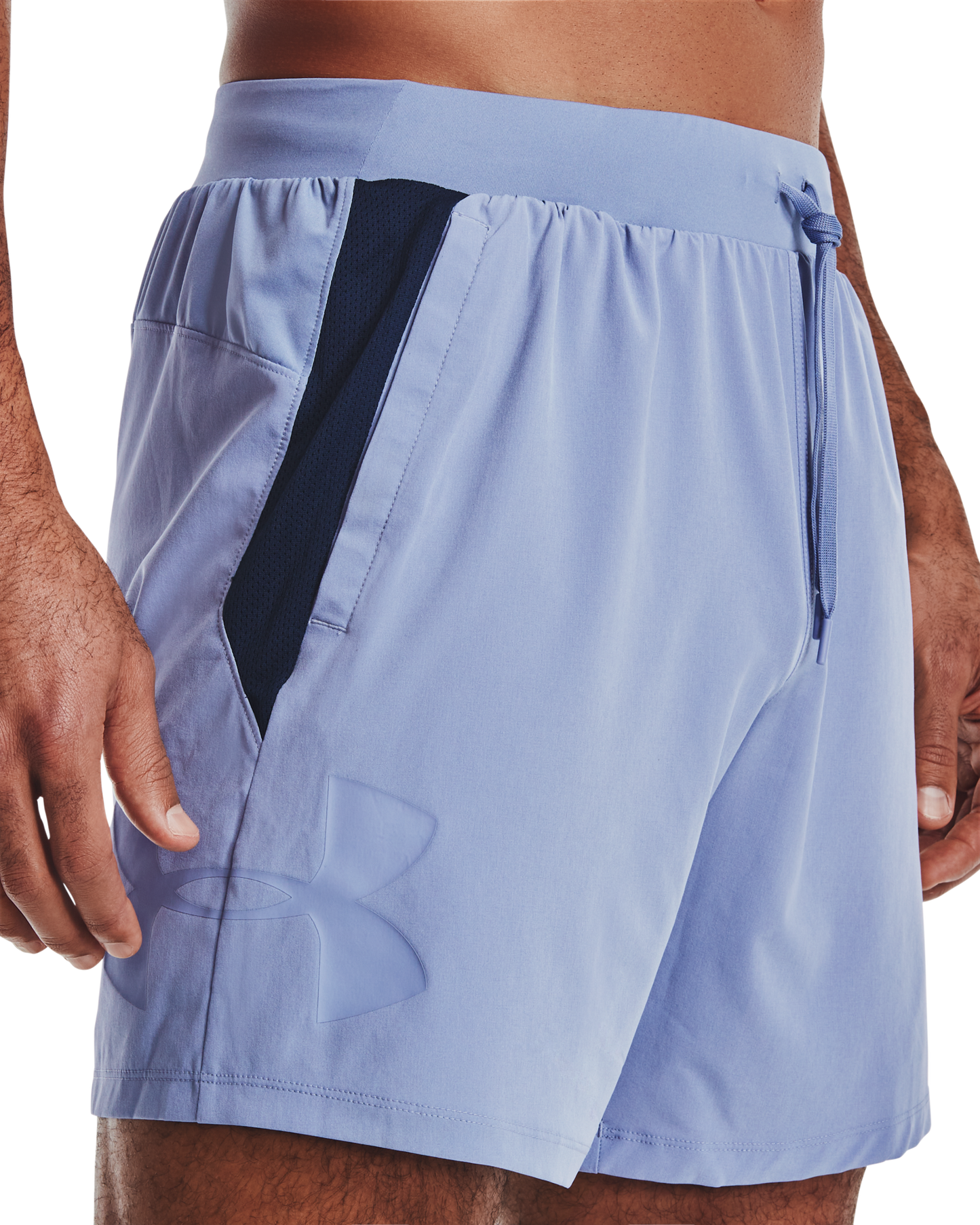 Men's UA Qualifier Speedpocket Branded 7'' Linerless Shorts