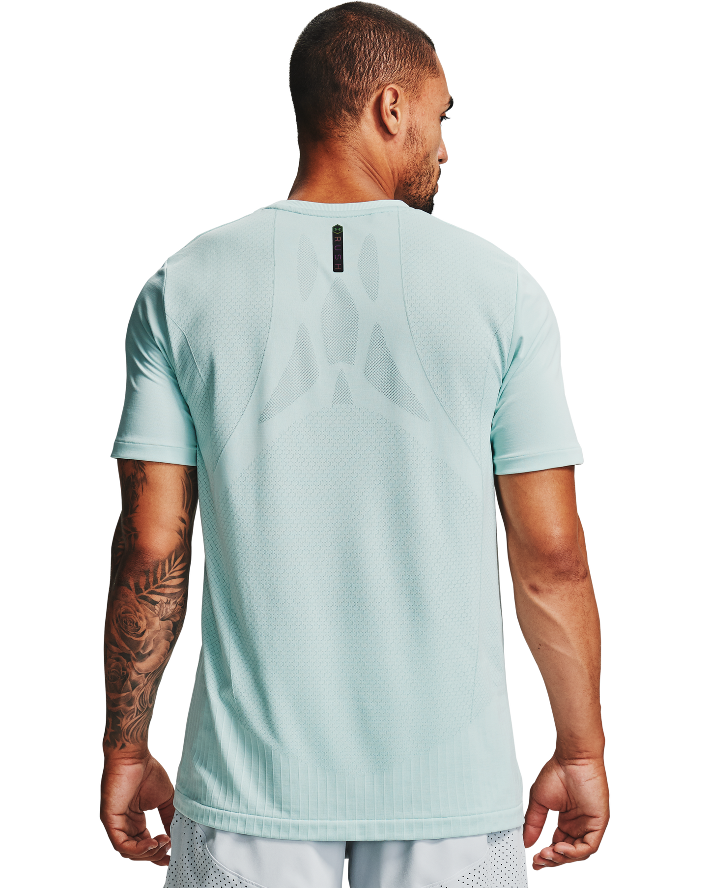 Men's UA RUSH™ Seamless Fitted Short Sleeve