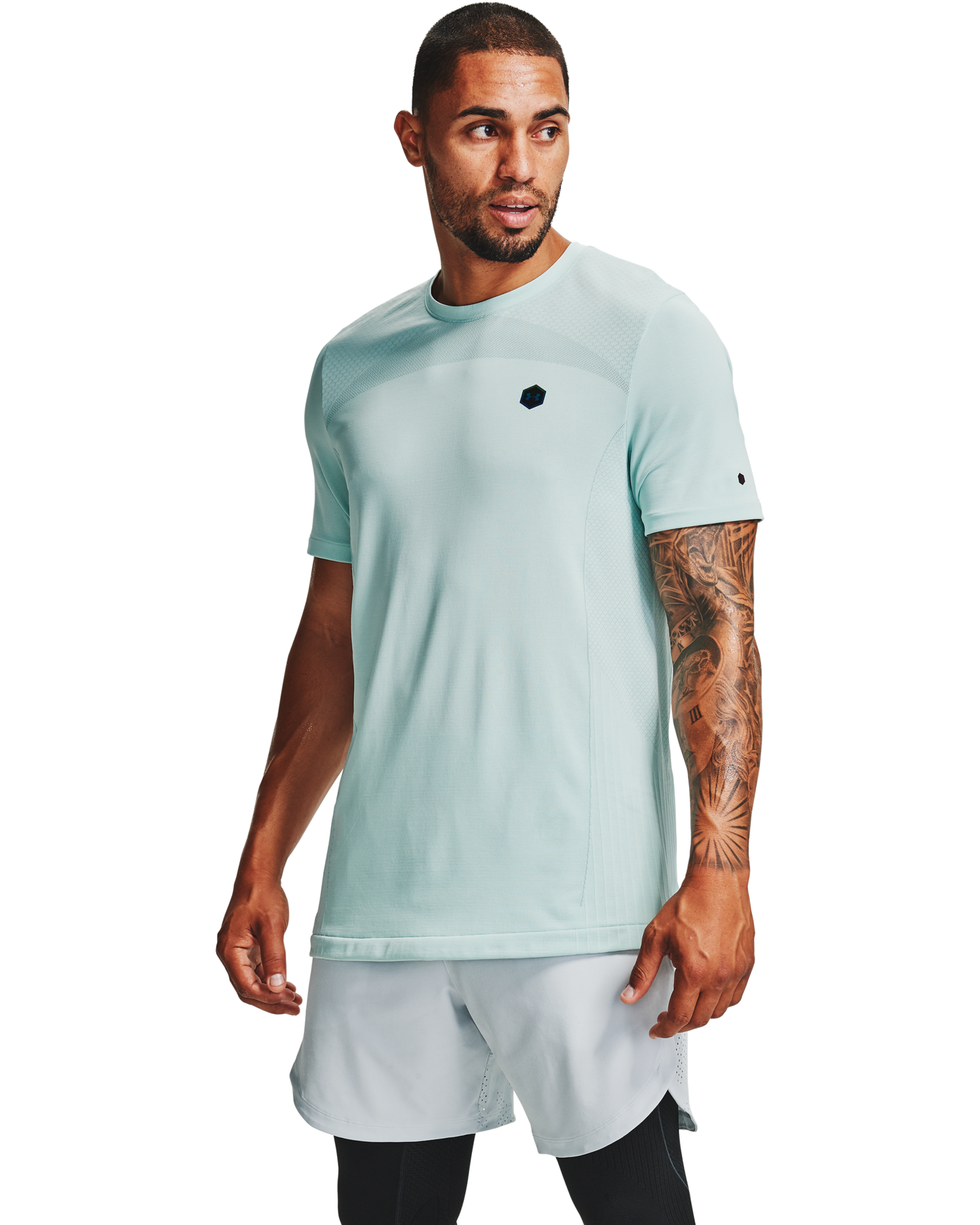 Men's UA RUSH™ Seamless Fitted Short Sleeve