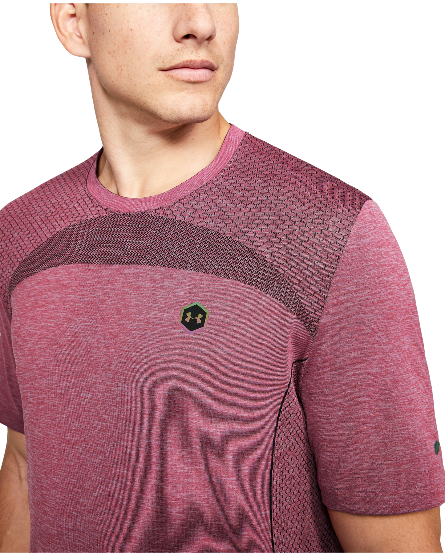 Men's UA RUSH™ Seamless Fitted Short Sleeve