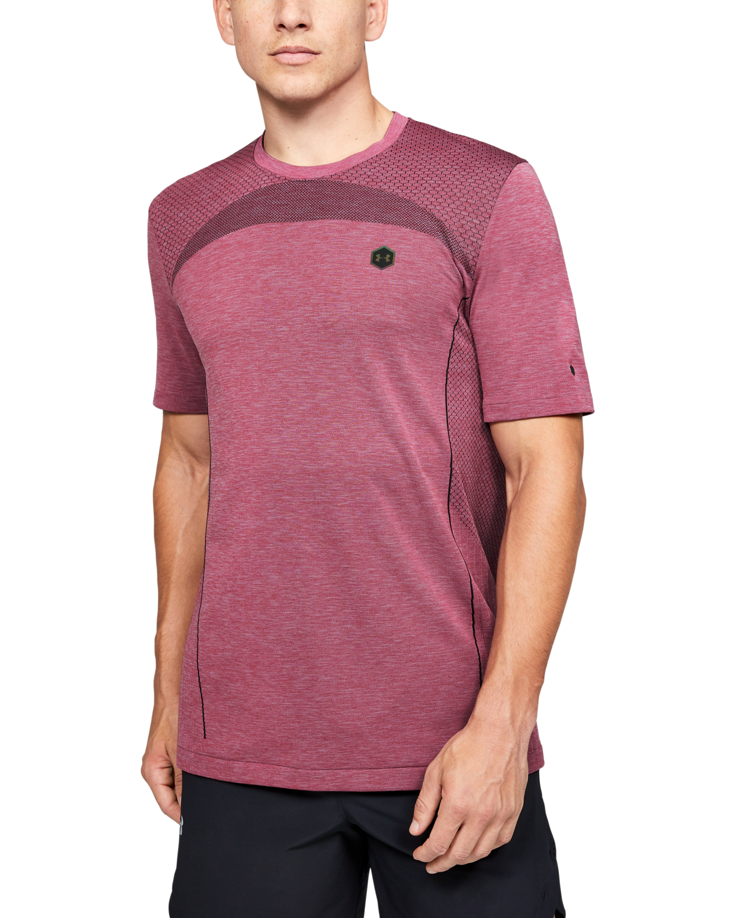 Men's UA RUSH™ Seamless Fitted Short Sleeve
