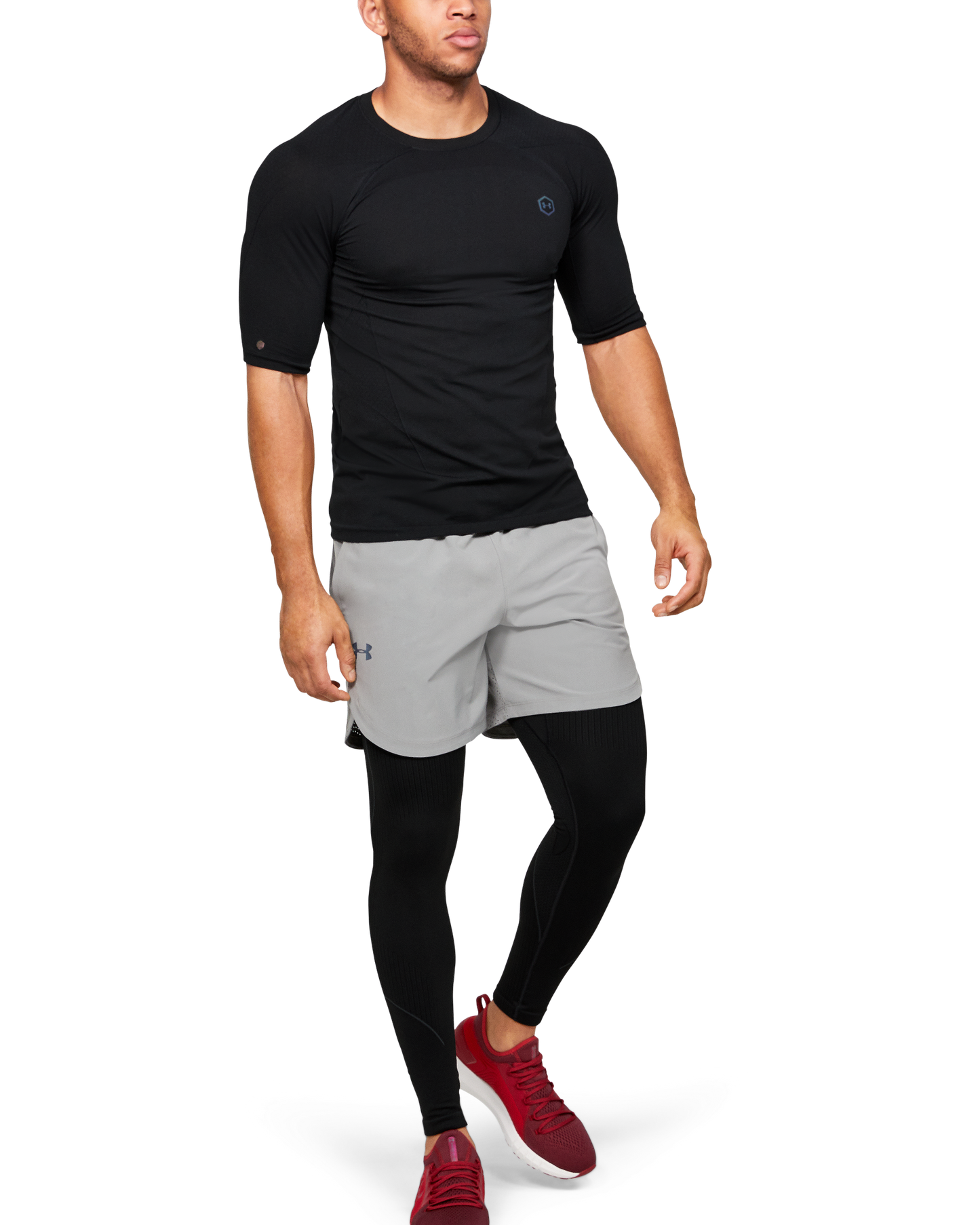 Men's UA RUSH™ Seamless Compression Short Sleeve