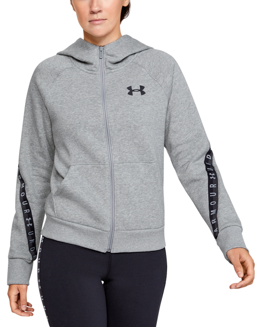 Women's UA Fleece Taped Wordmark Full Zip Hoodie