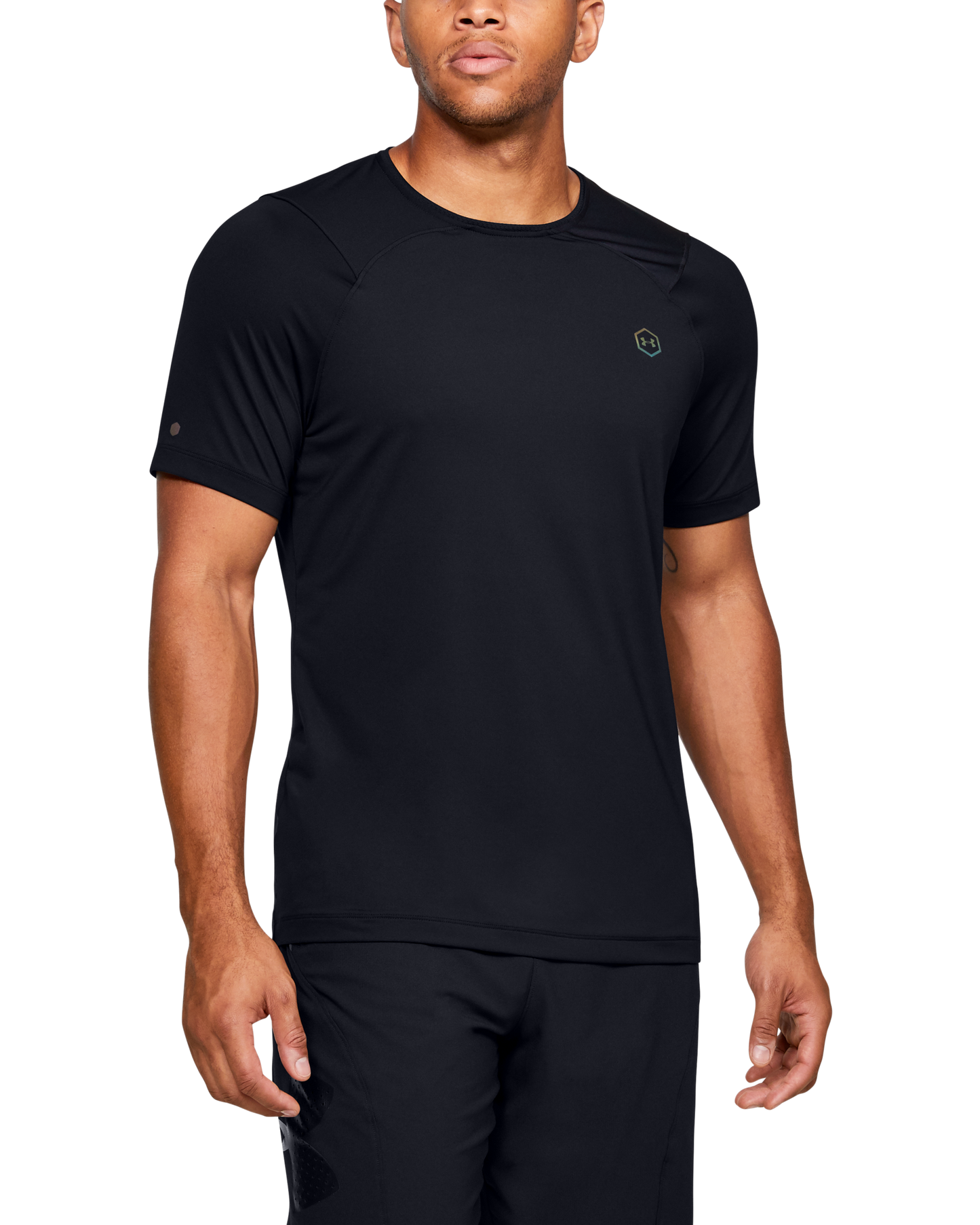 Men's UA RUSH™ HeatGear® Fitted Short Sleeve