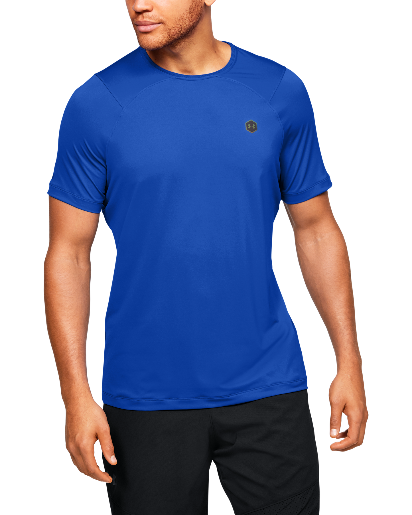 Men's UA RUSH™ HeatGear® Fitted Short Sleeve
