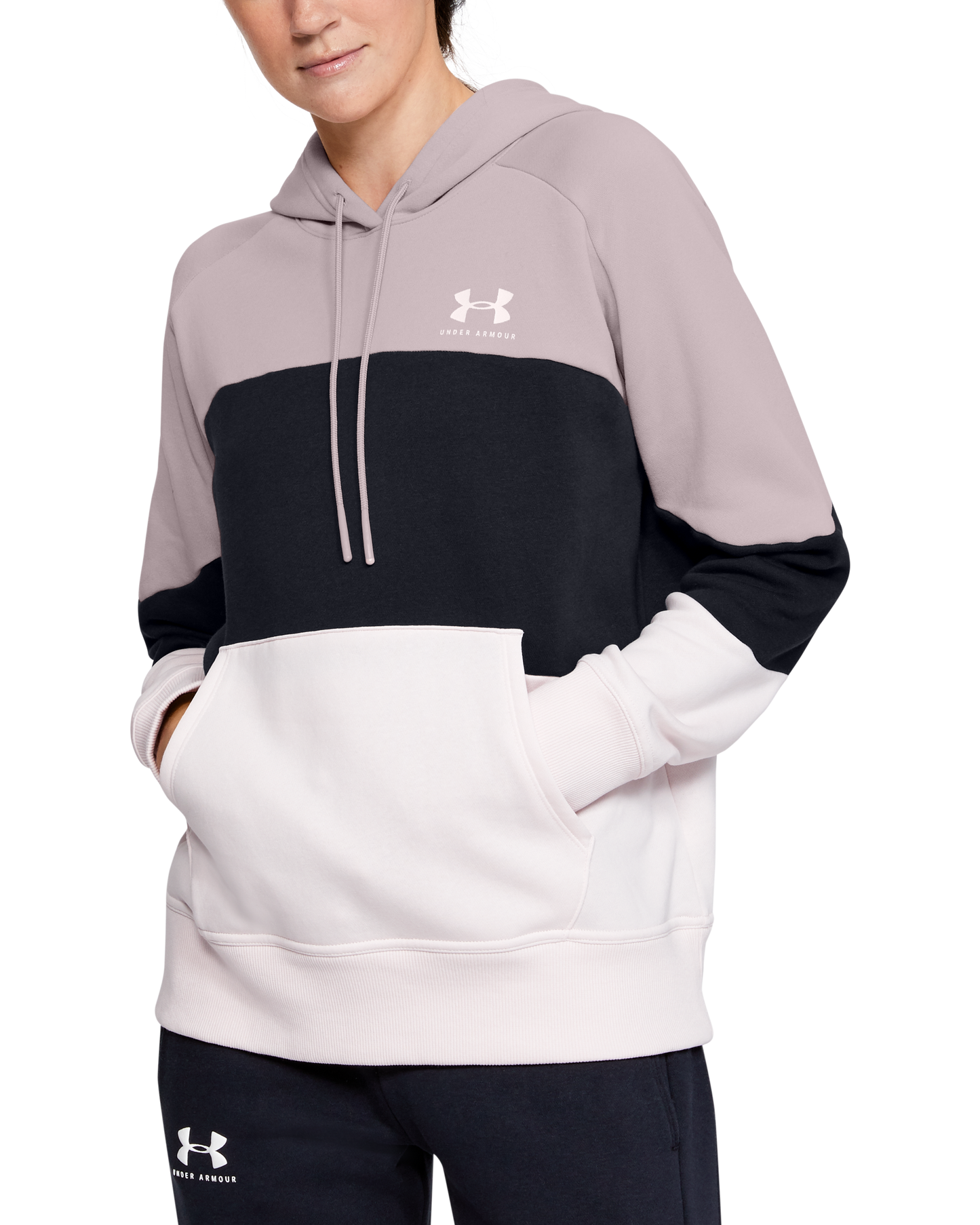 Women's UA Rival Fleece Color Block Hoodie