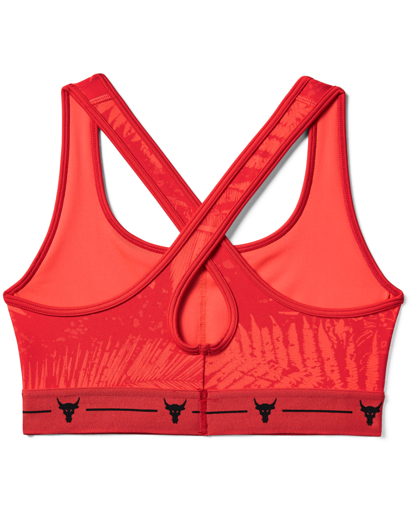 Women's Project Rock Armour Mid Crossback Printed Sports Bra